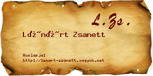 Lénárt Zsanett névjegykártya